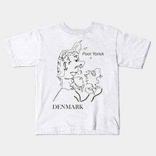 A funny map of Denmark Kids T-Shirt